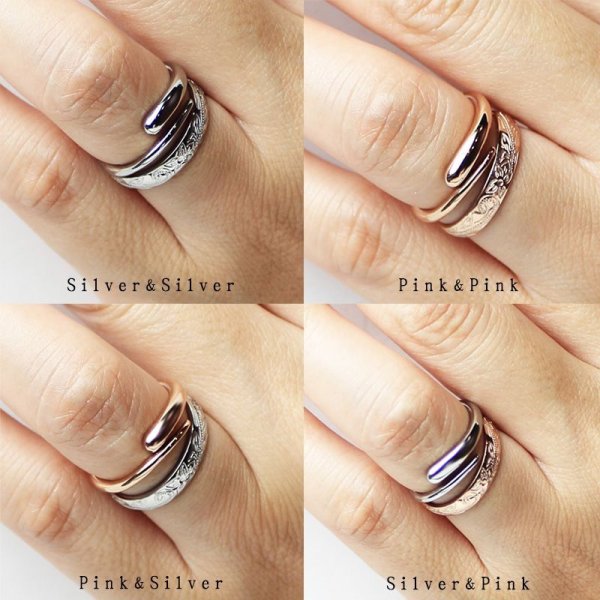 画像10: ステンレス 指輪 【単品リング】ハワイアンジュエリー サージカルゴールドリング  刻印無料 スクロール カレイキニ 金属アレルギー 普段使いしやすい アクセサリー お祝い ギフト用にも人気 / ジーラブ