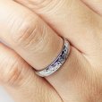 画像2: シークレット誕生石 ハワイアンジュエリーシルバーリング 誕生石 指輪名入れ 刻印無料 スクロール カレイキニ 錆びないリング (2)