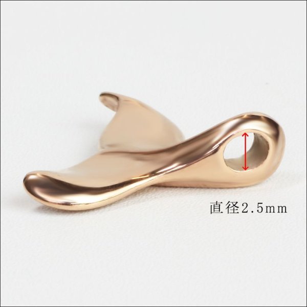 画像5: 幸運のお守り ハワイアン ホエールテール「幸運・ラッキー」 クジラのしっぽ 尾びれ ピンクゴールドステンレス316L トップ ヘッドギフト用 / ジーラブ