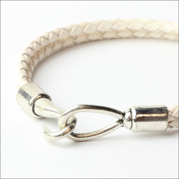 画像7: 本革 フック レザー ブレスレット 普段使いしやすい アクセサリー お祝い ブラック ブラウン ホワイトギフト用 / ジーラブ