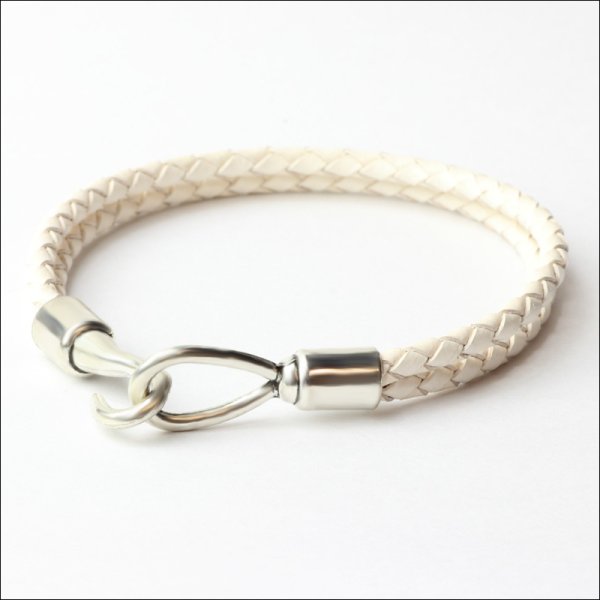 画像3: 本革 フック レザー ブレスレット 普段使いしやすい アクセサリー お祝い ブラック ブラウン ホワイトギフト用 / ジーラブ