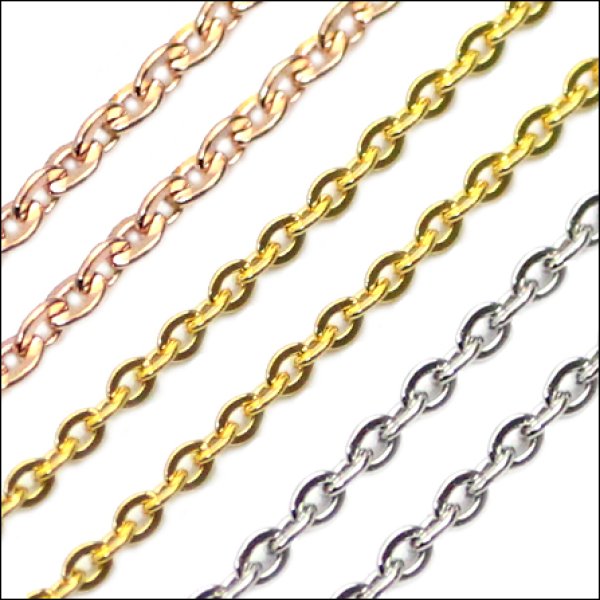 画像7: 1ミリ マリーナ(ゴールド) ステンレス ネックレス チェーン 316L 誕生日プレゼント 記念日 高品質 お祝い ギフト用 / ジーラブ