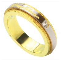 エンドレス ハーフ ゴールド　ピンキーリングジュエリー リング 指輪 刻印 錆びないリング   プレゼントにもおすすめ
