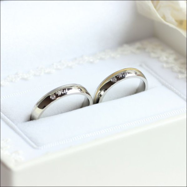 画像3: ステンレス 指輪 誕生石 プレシャス ウィズユー(with you / あなたと共に)ペア価格 20代 30代 40代 50代 ギフト用にも人気 / ジーラブ