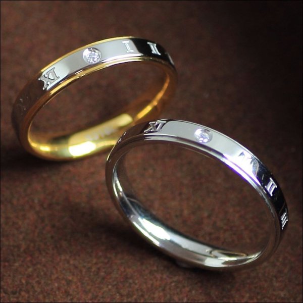画像5: ステンレス 指輪 プレミアムローマ マリッジリング ジュエリー ペアリング  金属アレルギー対応 アクセサリー 刻印 名入れ サージカル リングサージカルペアリング 2本 価格 ギフト用にも人気 / ジーラブ