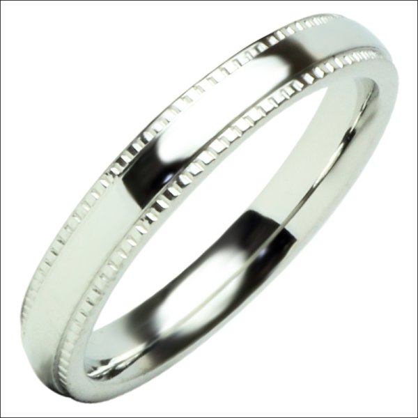 画像5: ステンレス 指輪 ミルグレイン ミル打ちサージカルペアリング 2本 価格 20代 30代 40代 50代 記念日のプレゼントにも人気  / ジーラブ