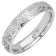 画像8: ハワイアン ガラスの靴 天然ダイヤモンドサージカルステンレス ペアリング 結婚指輪 送料無料 名入れ 刻印無料