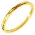 画像1: アンサンブル 極細 1.5mmリング イエローゴールドサージカルステンレス指輪 錆びないリング (1)
