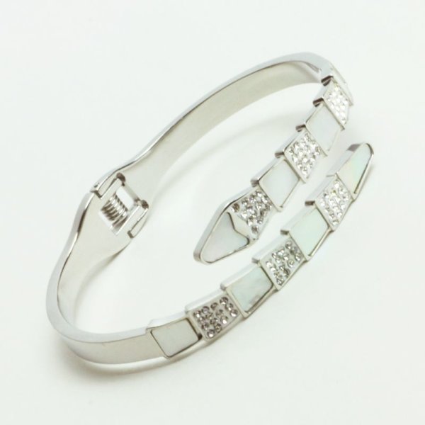 画像9: サージカルステンレスバングル シェルメテオール シルバー ピンクゴールド つけっぱなしOK 普段使いしやすい アクセサリー お祝い ギフト用 / ジーラブ