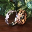 画像9: 誕生石ハワイアンジュエリー carvingシルバーピンク ゴールド ペア リング 指輪 ペア 2本 価格　送料無料