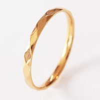 リヤン Lien フランス語で 絆ピンクゴールドサージカルステンレス リング 指輪 錆びないリング   プレゼントにもおすすめ