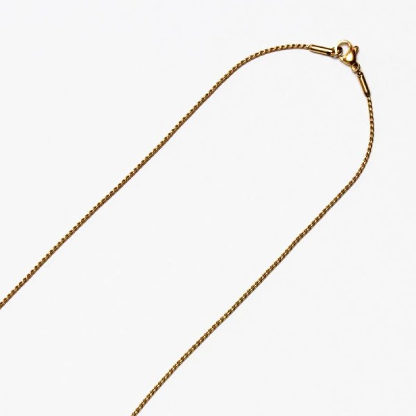 画像6: アレルギー対応ネックレス【40cm / 42cm / 45cm / 50cm】1ミリ スクエアヘリンボーン ネックレス チェーン ステンレス 316L / 【NE0013】ギフト用 / ジーラブ