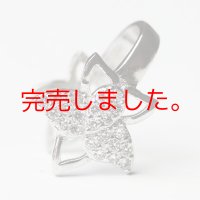 リングホルダー フラワー 花　胡蝶蘭 ホルダーネックレス 指輪 を ネックレス に 通す ペンダント クリッカー