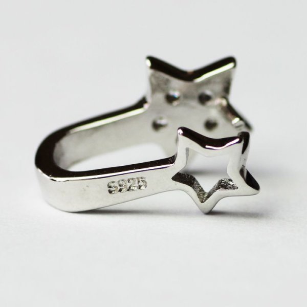 画像9: リングホルダー スター お星さま 星 ホルダーネックレス 指輪をネックレスに通す ペンダント クリッカー サイズアウトしたリング 号数が合わなくなったリング ギフト用 / ジーラブ