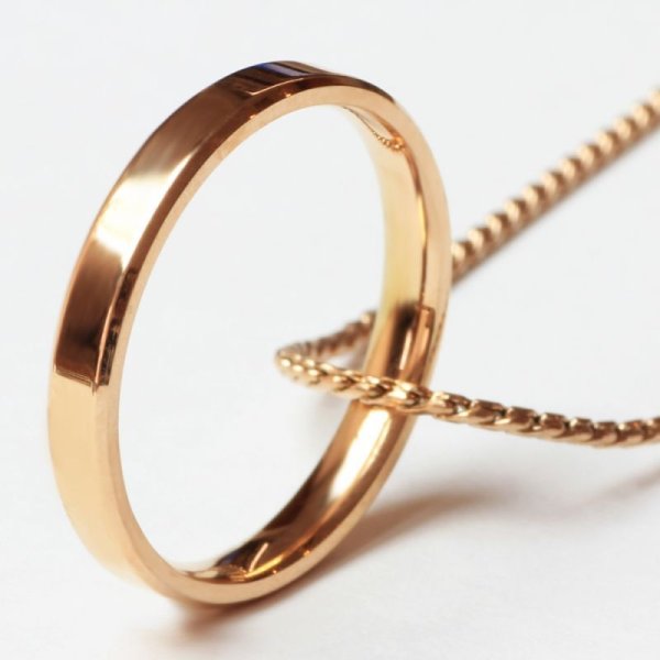 画像7: ステンレス 指輪 グレース優雅 両面刻印  ピンクゴールドシングルリング  金属アレルギー対応 アクセサリー【1本価格】 記念日のクリスマスプレゼントにも人気  / ジーラブ