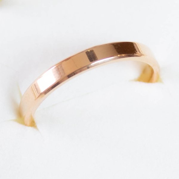 画像6: ステンレス 指輪 グレース優雅 両面刻印  ピンクゴールドシングルリング  金属アレルギー対応 アクセサリー【1本価格】 記念日のクリスマスプレゼントにも人気  / ジーラブ