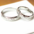 ハワイアンジュエリー5mm ペアリング 結婚指輪 金アレ対応 ステンレス 刻印無料 手書き刻印可能 2本セットギフト用 / ジーラブ