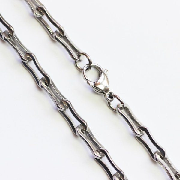 画像3: 6mm レオン 35cm〜80cm 【長さ1cm単位対応】 ネックレス チェーン ステンレス ギフト用 / ジーラブ