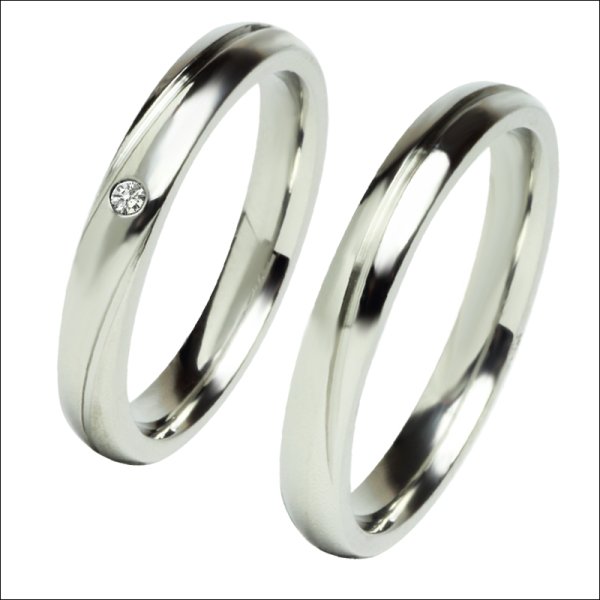 画像2: ゼフィール そよ風 【ダイヤモンド品質保証付】stainless accessories 送料無料 天然ダイヤモンド結婚指輪ジーラブ
