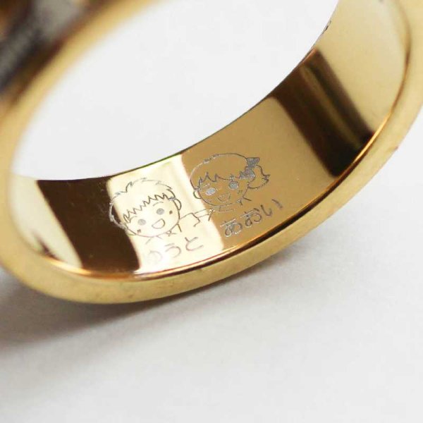 画像13: ステンレス 指輪 誕生石 ハワイアンジュエリーハーフゴールドリング 誕生石 スクロールカレイキニ 錆びないリング 金属アレルギー対応 アクセサリー 刻印 名入れ 無料 ギフト用にも人気 / ジーラブ