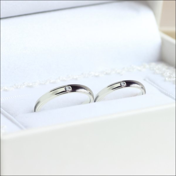 画像6: ステンレス 指輪 ル・シエル2本石有 ペアリング  金属アレルギー対応 アクセサリー 刻印 名入れ サージカルリング ギフト用にも人気 / ジーラブ