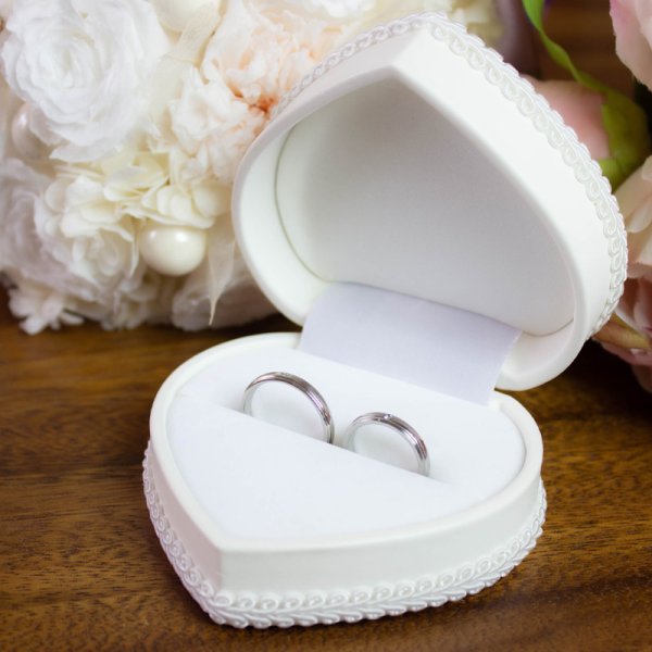 画像8: ステンレス 指輪 ル・シエル2本石有 ペアリング  金属アレルギー対応 アクセサリー 刻印 名入れ サージカルリング ギフト用にも人気 / ジーラブ