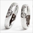 画像1: ハワイアンジュエリーシルバーリング 指輪 刻印無料 名入れ スクロール カレイキニ 錆びないリング   プレゼントにもおすすめ (1)