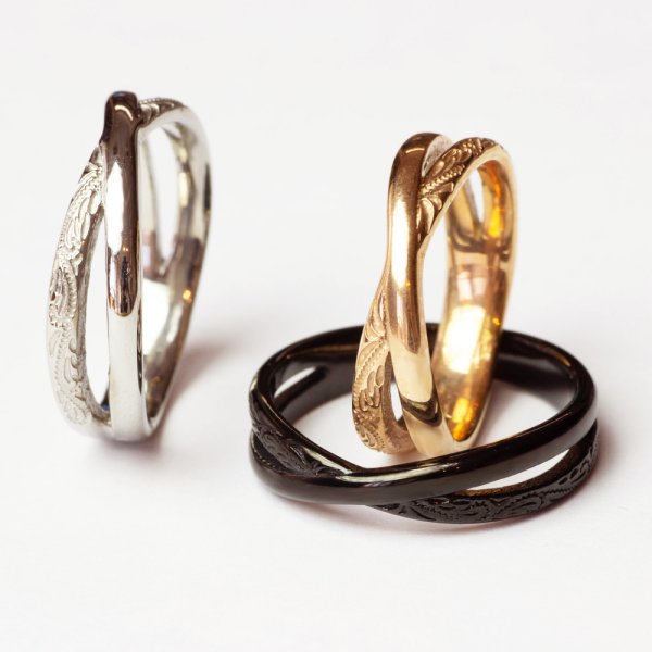 画像18: ハワイアン ジュエリー ステンレスリング シルバー ハワイ語 【愛しいという意味でmilimili ミリミリ】 刻印無料 単品価格 ギフトにも人気 / ジーラブ