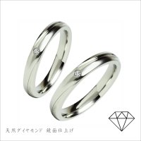 ゼフィール そよ風 【ダイヤモンド品質保証付】stainless accessories 送料無料 天然ダイヤモンド結婚指輪ジーラブ