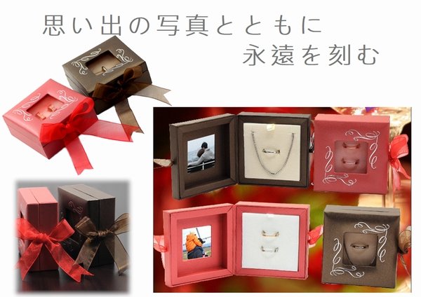 画像10: 3連リング（ペア）ステンレスネックレストップ316Ｌギフト用 / ジーラブ