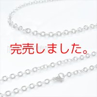 3.6ミリ サンフラワーカット ネックレス チェーン 【NE0021】ステンレス 316L 普段使いしやすい アクセサリー お祝い アレルギー対応ギフト用 / ジーラブ