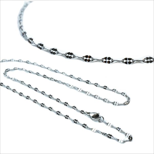 画像3: 2.3ミリ トゥインクルカット ネックレス チェーン 【NE0021】ステンレス 316L 普段使いしやすい アクセサリー お祝い アレルギー反応ギフト用 / ジーラブ