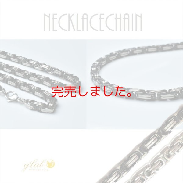 画像1: 6mm 極太 インディーロール ブラック 35cm〜80cm 【長さ1cm単位対応】【NE046】 ネックレス チェーン ステンレス ギフト用 / ジーラブ