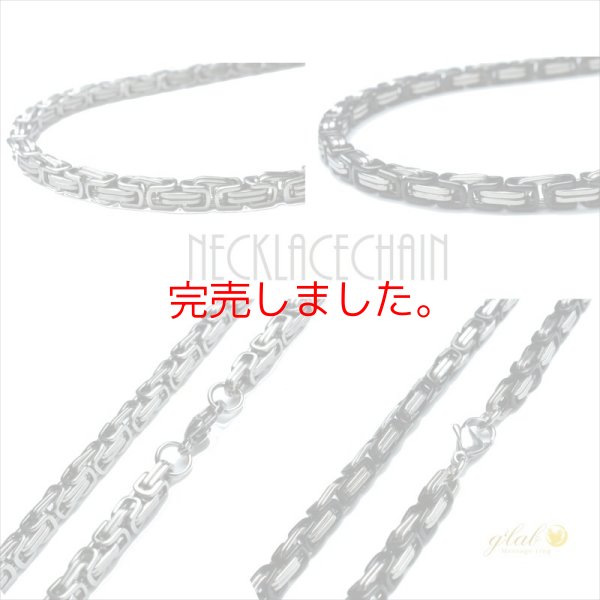 画像2: 6mm 極太 インディーロール ブラック 35cm〜80cm 【長さ1cm単位対応】【NE046】 ネックレス チェーン ステンレス ギフト用 / ジーラブ