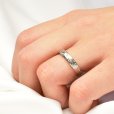画像13: 誕生石 ハワイアンジュエリーシルバーピンクゴールドリングペアbirthstone 指輪 刻印無料 名入れ スクロール カレイキニ