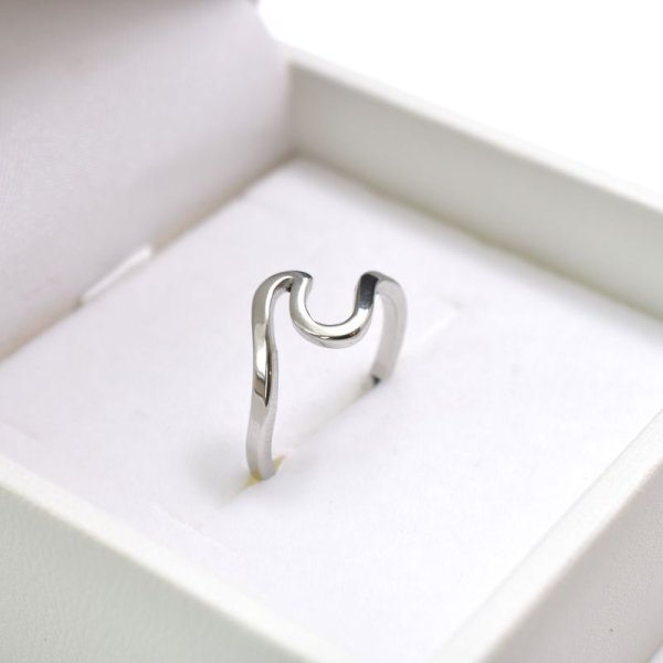 画像6: ステンレス 指輪 HAWAIAN JEWELRY ハワイの波 スクロールデザインウェービーラインリング 自分へのご褒美 ギフト用にも人気 / ジーラブ