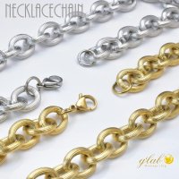 10mm ビッグケーブル 50cm/60cm  ネックレス チェーン サージカルステンレス ゴールド シルバー つけっぱなし メンズ ウォレットチェーン 金属アレルギー対応