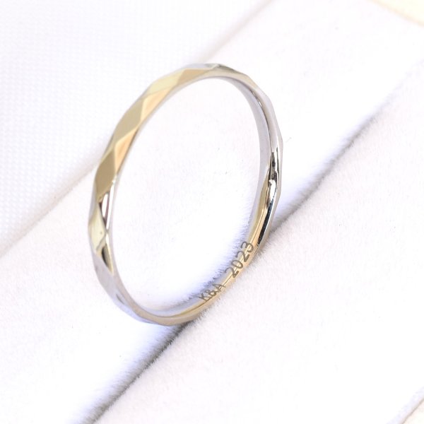 画像5: ステンレス 指輪 リヤン Lien フランス語で「絆」サージカルペアリング 2本価格 金属アレルギー対応 ブライダル 結婚 金属アレルギー対応 アクセサリー 刻印無料ギフト用にも人気 / ジーラブ