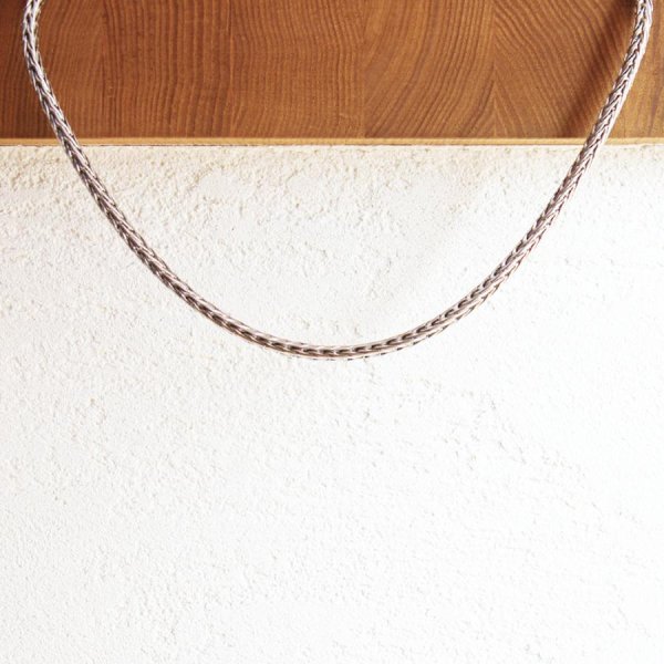 画像3: 長さが選べる 3.5mm フォックステール 35cm〜60cm 【長さ1cm単位対応】 つけっぱなしOK ネックレス チェーン サージカルステンレス 【chain-0044】ギフト用 / ジーラブ