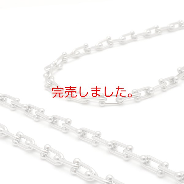 画像1: 7mm ハードウェア定番デザインU字ネックレス 35cm〜80cm 【選べる長さ】 ネックレス チェーン サージカルステンレス つけっぱなしOK メンズアクセ / ジーラブ