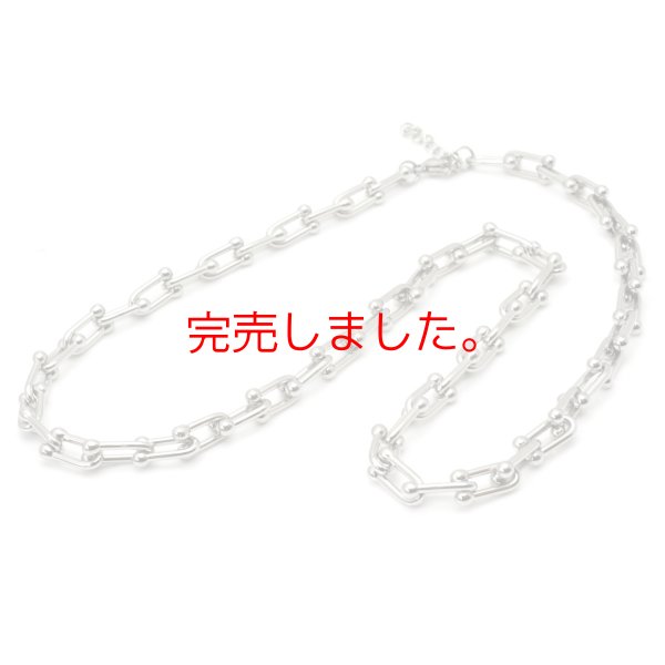 画像2: 7mm ハードウェア定番デザインU字ネックレス 35cm〜80cm 【選べる長さ】 ネックレス チェーン サージカルステンレス つけっぱなしOK メンズアクセ / ジーラブ