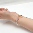画像3: AAAローズクォーツ と クィーンコンクシェル 【愛 優しさ 夫婦円満 】天然石ブレスレット マグネットオリジナル 1点物 高品質/ 誕生石チャーム 付 /ギフト 【M_17】 MAHALO ジーラブ