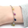 画像12: 【マハロ】 高品質 天然石 サファイア ドロップ マルチカラー オリジナル1点物ブレスレット 引き輪タイプ / 脱着式誕生石プレートチャーム 刻印可能 /ギフト/ 【M_10】 MAHALO ジーラブ
