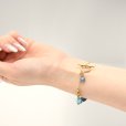 画像11: パワーストーン 高品質 宝石質 天然石1点物ブレスレット マンテルタイプ カヤナイト アパタイトアクアマリン【絆を深め才能開花 不安定な気持ちを和らげる】 MAHALO チャーム /プレート付 誕生石 刻印可能 プレート【M_02】ジーラブ