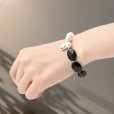 画像14: パワーストーン 宝石質 天然石ブレスレット オーバルオニキス/フェイクパール/ヘマタイト 選べる 誕生石 ガーネット アメジスト アクアマリン 水晶 エメラルド ラピスラズリ ローズクォーツ シトリン 刻印できるプレート ギフト用 MAHALO【M_03】 / ジーラブ