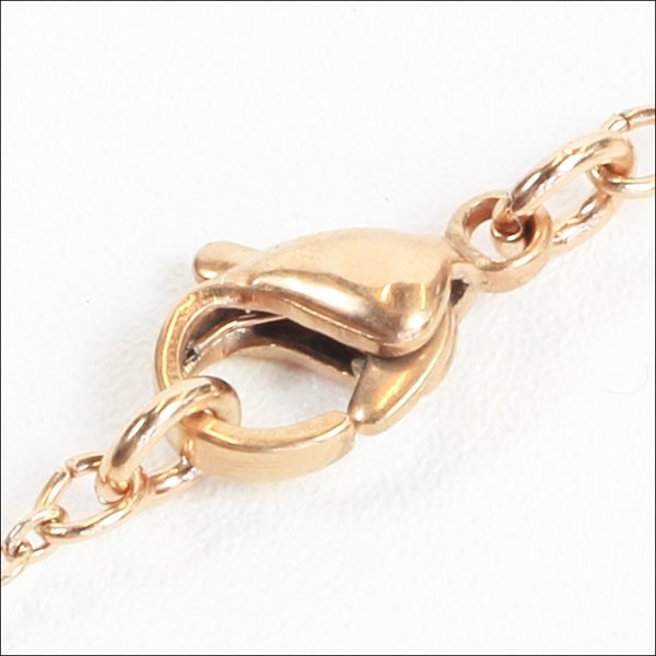 画像3: ２ミリ ストレート喜平＆スクリューチェーン ステンレス ピンクゴールドカラーギフト用 / ジーラブ