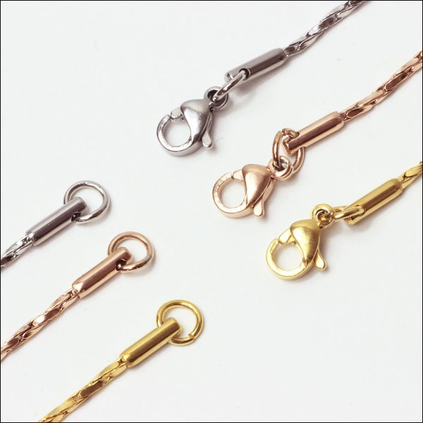 画像5: 【42cm / 50cm】1.4ミリ スエッジ ネックレス チェーン ステンレス 316L 誕生日プレゼント 記念日 高品質 お祝い ギフト用 / ジーラブ