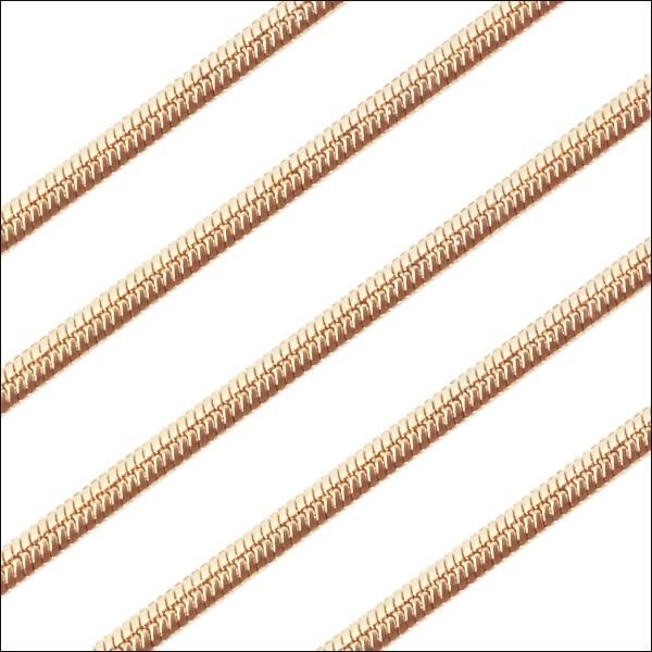 画像4: アレルギーフリー ステンレス 316L 【42cm / 50cm】1.5ミリ スネーク ネックレス チェーン ギフト用 / ジーラブ