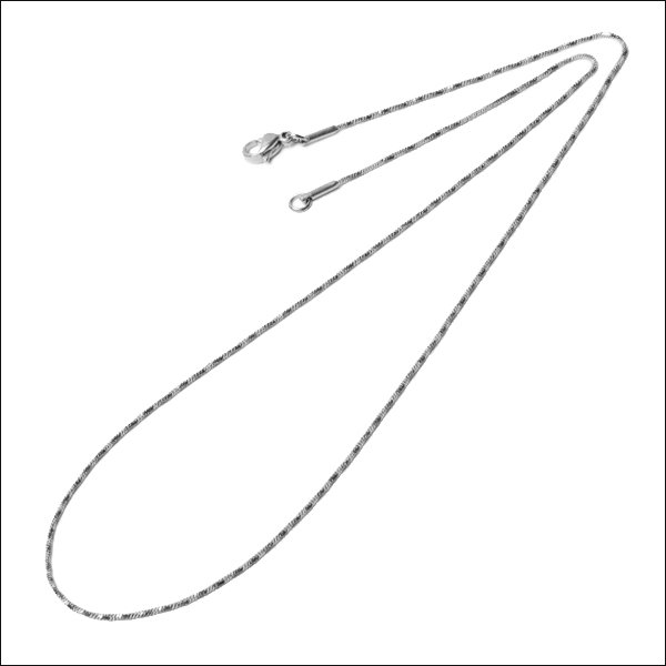 画像4: 細め人気【42cm / 50cm】1.1ミリ ツイスト ネックレス チェーン ステンレス 316L 普段使いしやすい アクセサリー お祝い ギフト用 / ジーラブ