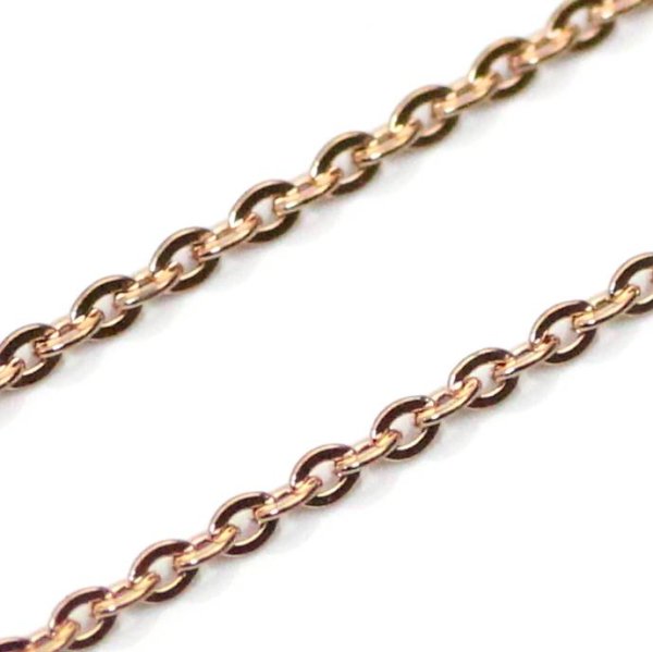 画像6: 人気1ミリ マリーナ(ピンクゴールド)ネックレス チェーン ステンレス 316L 誕生日プレゼント 記念日 高品質 お祝い ギフト用 / ジーラブ